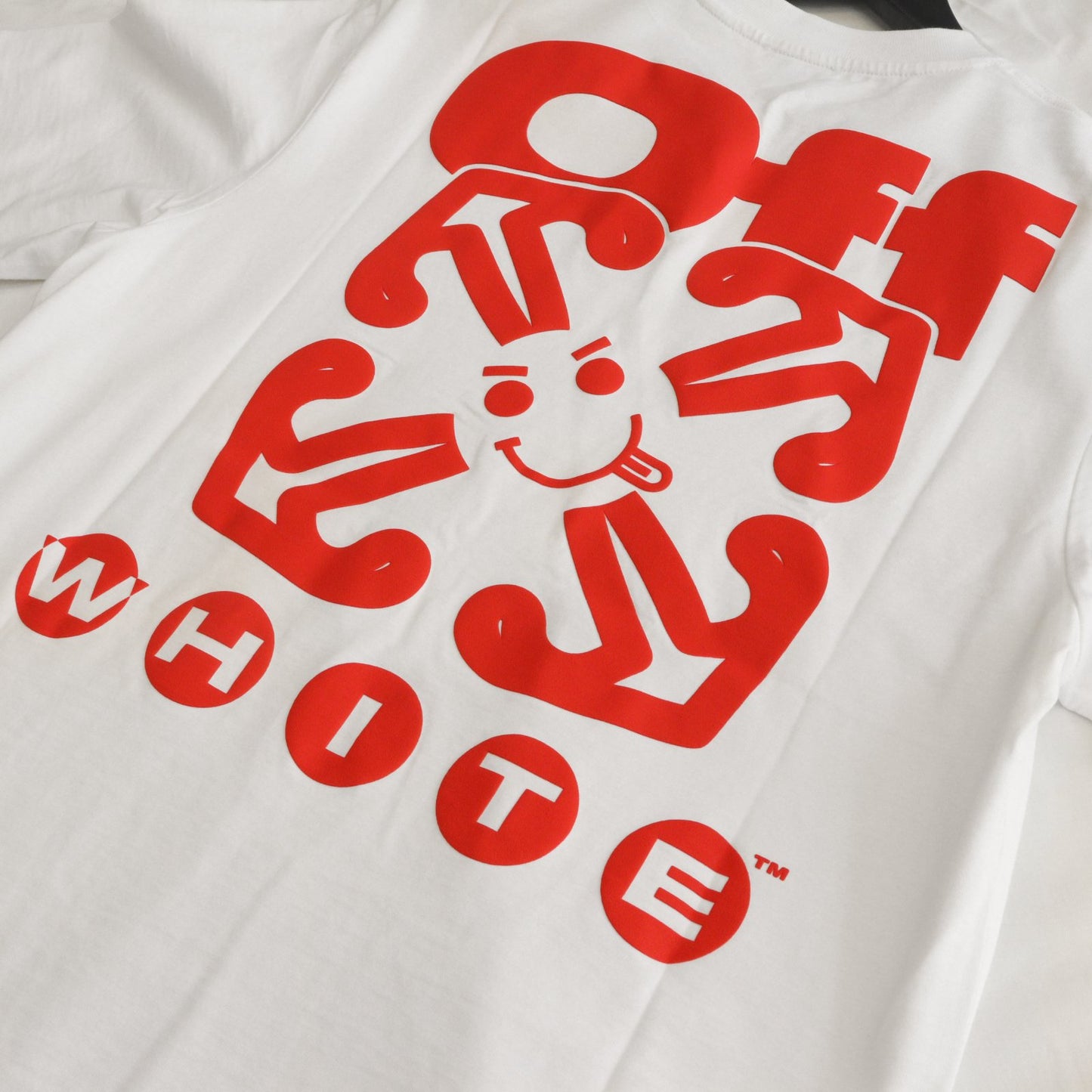Off White t-shirt - White red