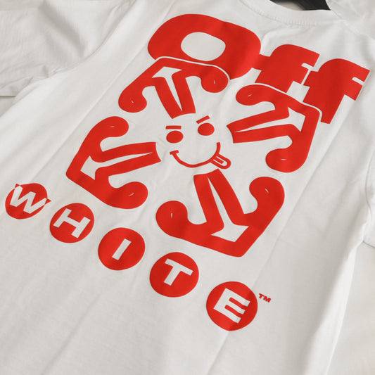 Off White t-shirt - White red