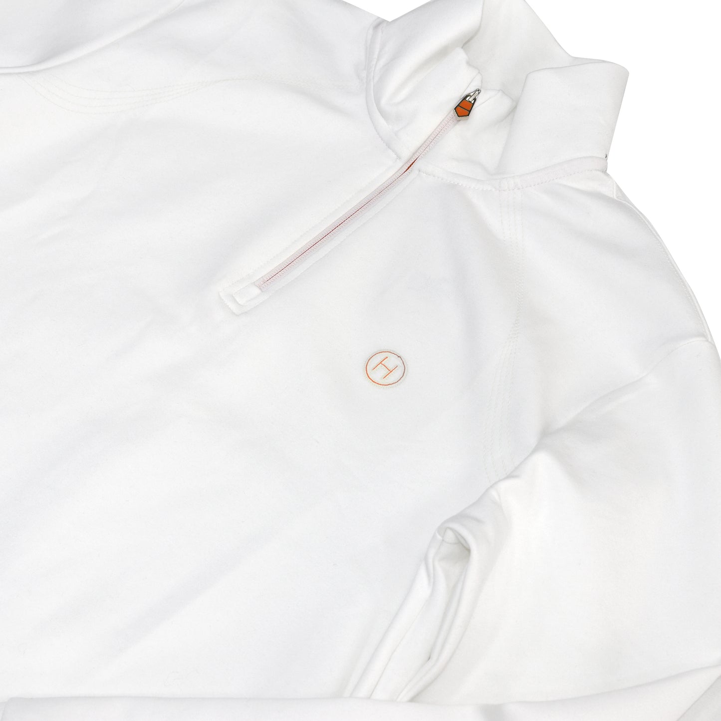 Hermes Zippered White